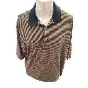 PETER MILLAR FedEx Memphis POLO GOLF SHIRT Stripes XL.*EUC